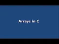 Arrays in C C programming Part 30 Learn CSE Malayalam