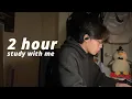 Download Lagu STUDY WITH ME (2 HOURS) // background noise, real time (with timer) PETER LE