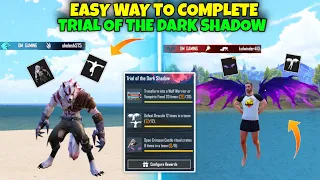 OMG🔥 GET FREE WOLF & VEMPIRE SKIN EMOTE KILL MESSAGE | HOW TO COMPLETE TRIAL OF THE DARK SHADOW BGMI