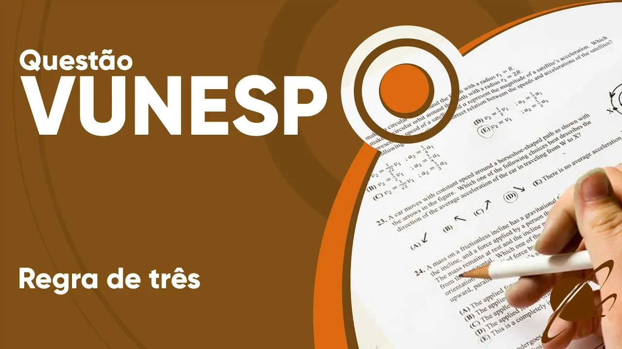 VUNESP 2019 - Regra de três simples (questão resolvida) - P. M. de Monte Alto
