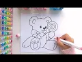 Cute Teddy Bear Coloring Time