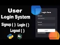 How to Create a Login System in Python using Django User Registration and Login Authentication