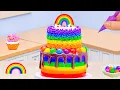 Mini Rainbow Cake Recipe With Chocolate Delicious Rainbow Buttercream Cake Sweet Cakes