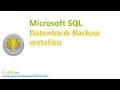 Microsoft SQL Datenbank Backup PowerSHELL deutsch