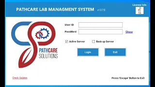 Laboratory Software Pathcare Solutions Training How to Login