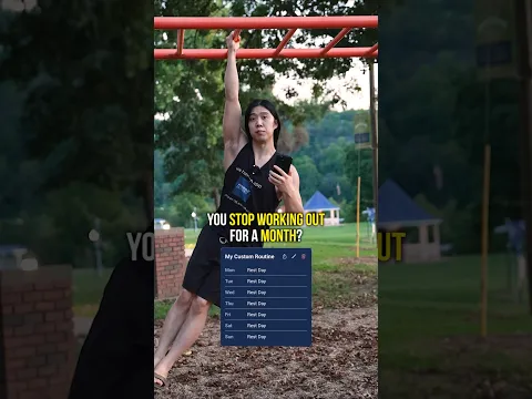 What happens if you stop working out for a month?