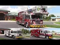 FULL HOUSE Pasco County Fire Rescue Truck 1 Engine 3 Rescue 3 Responding