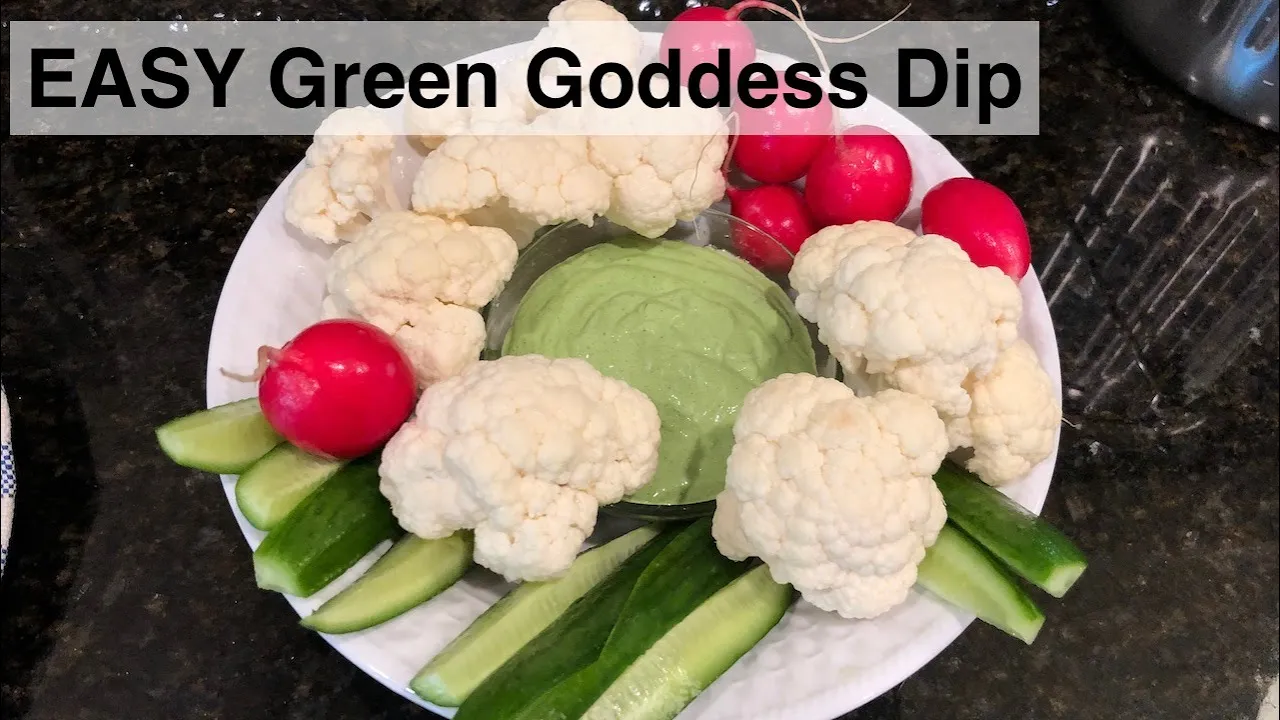 Green Goddess Dressing Dip (Perfect for Passover Karpas Course)