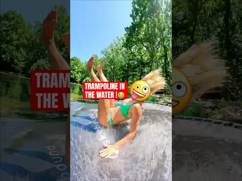 Putting A TRAMPOLINE In The Water🤣