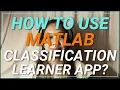 How to Use MATLAB Classification Learner App Tagalog