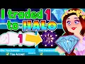 I Traded 1 DIAMOND Into A HALO FULL Series Royale High Trading Challenge