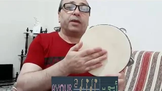 درس إيقاع   ايقاع ايوب  مختصر  رق   طلع البدر علينا   ياسر عبد الكريم           دندنها