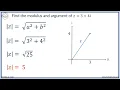 How to Find the Modulus and Argument of a Complex Number