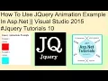 How to use jquery animation example in asp net visual studio 2015 tutorials 10