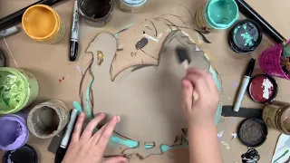 Thanksgiving Turkey Craft Cutout Painting S1U7