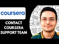 How to Contact Coursera Support Team 2025