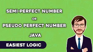 Semi - Perfect Number in Java Easiest Logic without Dynamic Programming BlueJCode