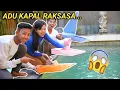 Download Lagu DITANTANG ADU KAPAL KERTAS RAKSASA SAMA BIAN, ARIK SAPUTRA NYEBUR KEKOLAM RENANG! | Mikael TubeHD
