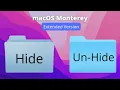 How to Hide Folders on Mac macOS Monterey Extented Version