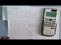 Gauss-Jordan elimination method with calculator