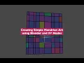 LIVENODING X Simple Mondrian Art Using Blender and Nodes