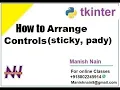 tkinter tutorial in hindi How to use sticky pady command Hindi Manish Nain