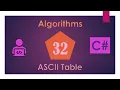32 C Algorithms ASCII Table