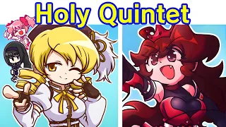 FNF VS Holy Quintet Debut | Puella Magi Madoka Magica Anime