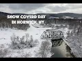 Snowy Day in Norwich NY