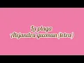 La plaga - Alejandra Guzmán//letra