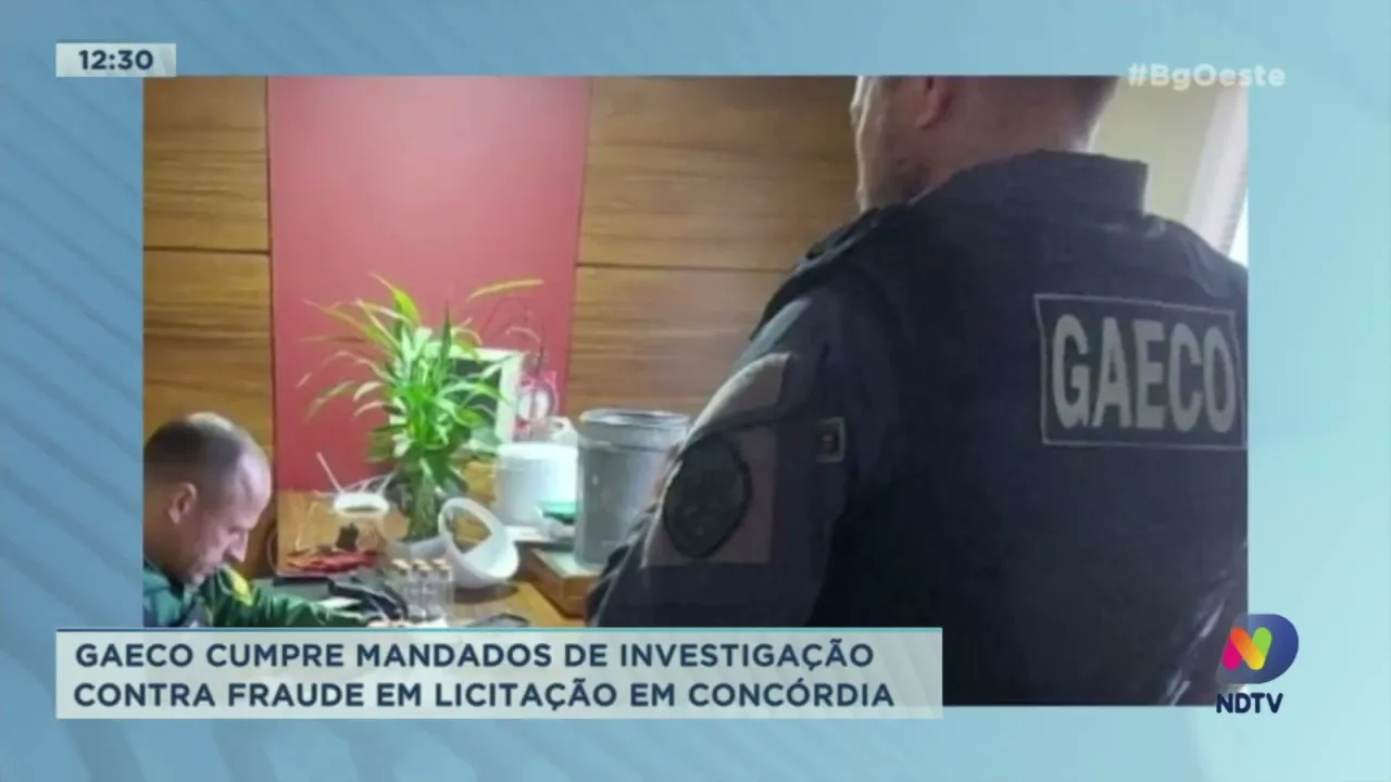 Gaeco cumpre mandados de investigação contra fraude em licitação em Concórdia