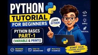 Python Tutorial for Beginners Python Basics Part-1 Variables Print