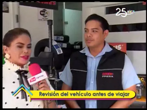 Revisión del vehículo antes de viajar