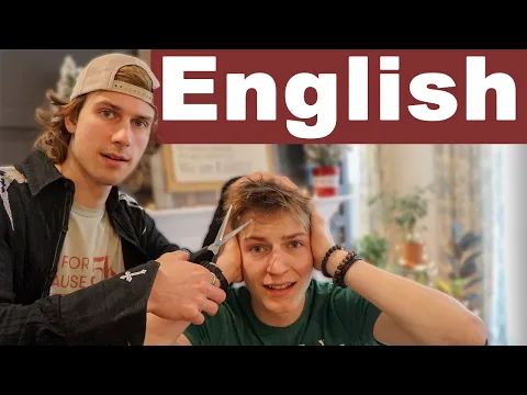 Aprenda inglês Naturalmente while CUTTING my Brother's HAIR! (Input compreensível (CI))