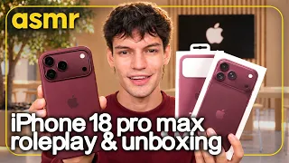 ASMR ESPAÑOL ROLEPLAY VENDEDOR 📱 UNBOXING iPHONE 18 PRO MAX PARA DORMIR