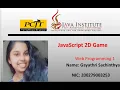 JavaScript 2D Game Development Java Institute Gayathri Sachinthya