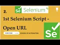Selenium Basic Tutorial 2 - How to write first Selenium script
