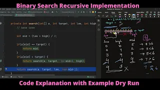 4 Binary Search Algorithm Recursive Implementation in Java Binary Search on Arrays