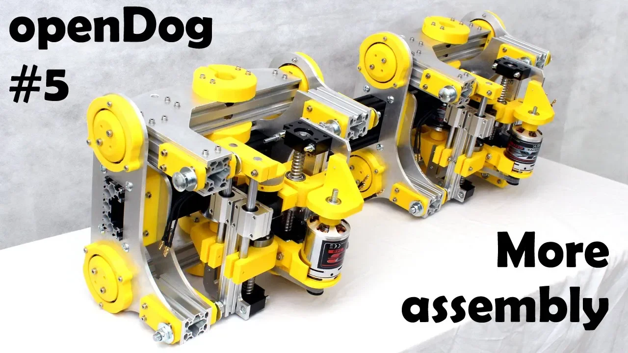 openDog Dog Robot #5 | Actuator Assembly | James Bruton