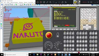 Naruto hidden leaf symbol CNC Milling Fanuc OiM