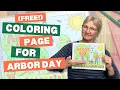 FREE Coloring Page for Arbor Day