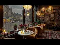 Lagu Relaxing Jazz in a Retro Café 🍁 Rain Sounds \u0026 Candlelight for Study and Inspiration