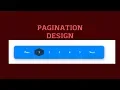 Awesome Pagination Design Using Only HTML CSS
