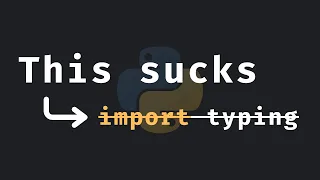 typing is getting deprecated in Python