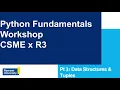 Python Lesson 3 Data Structures and Tuples