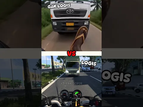 LOGIS VS GAK LOGIS🗿#ets2 #truk #bus