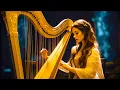 Heavenly Harp Music 🎵 Serene Melodies for Stress Relief \u0026 Deep Relaxation