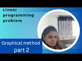 Linear programming problem Graphical method part 2