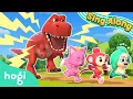 Download Lagu T-Rex in Wonderville 🦖｜Sing Along with Hogi｜T-rex Has Big Feet. Run, Run, Run Away!｜Hogi Pinkfong