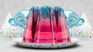 how to create a procedural jelly jello material in blender 4